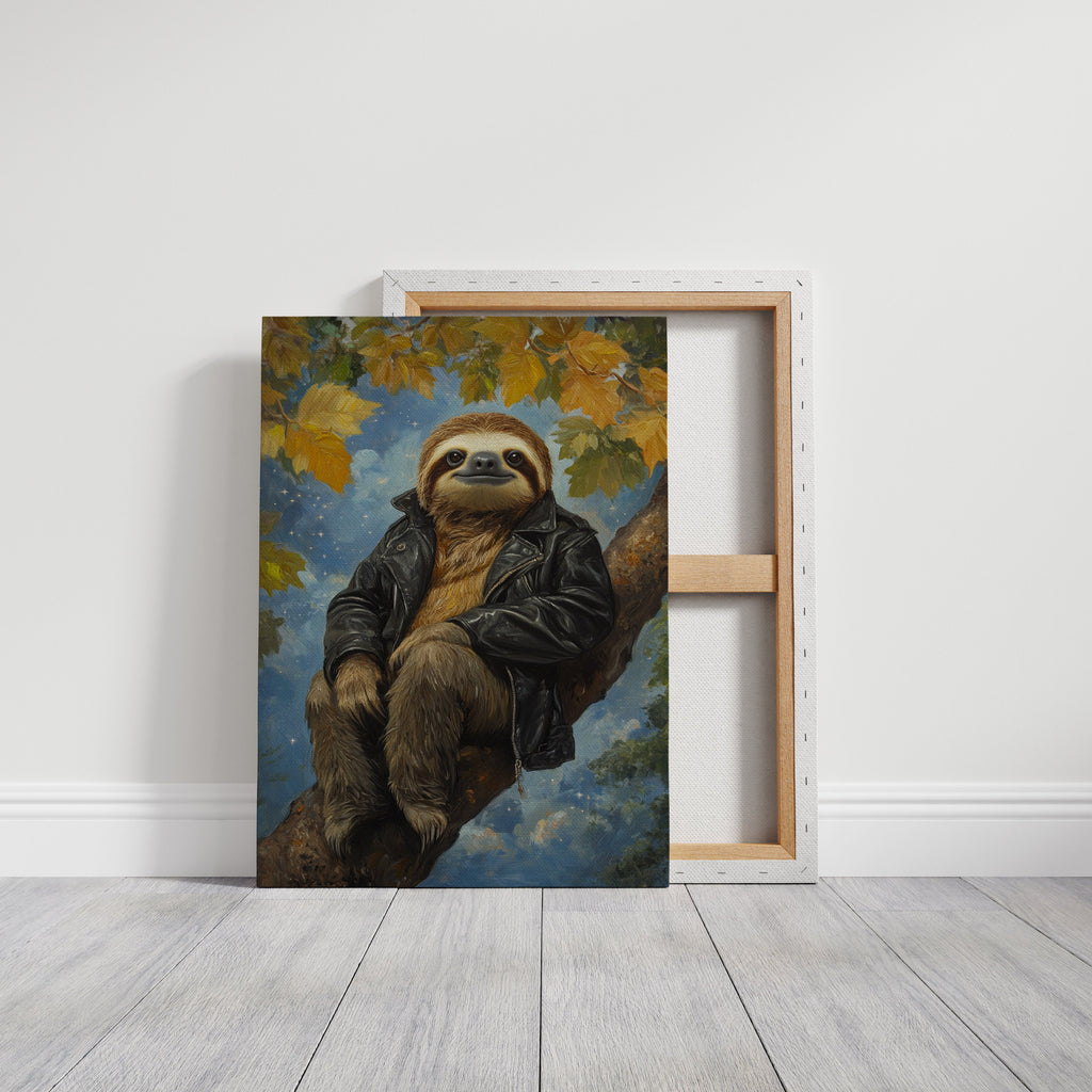 Rebel Sloth in a Leather Jacket