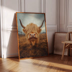 Golden Fluff and Attitude Highland Cow