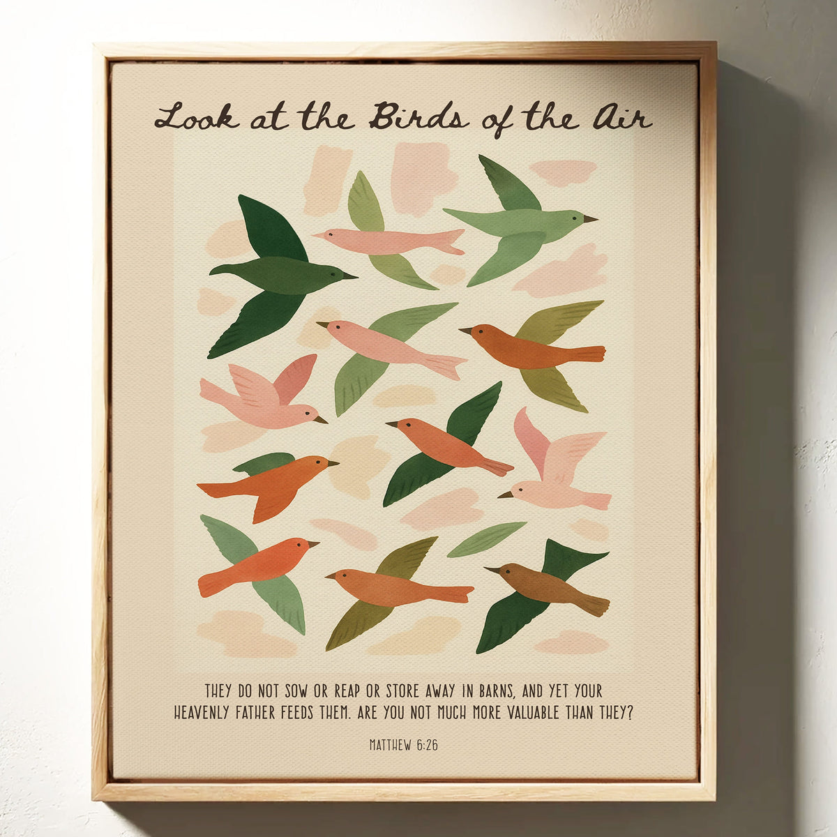 Look at the Birds of the Air Print