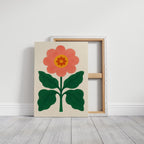 Sunny Bloom in Coral and Green