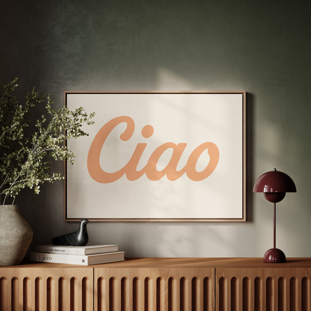 Ciao Retro Wall Art Print