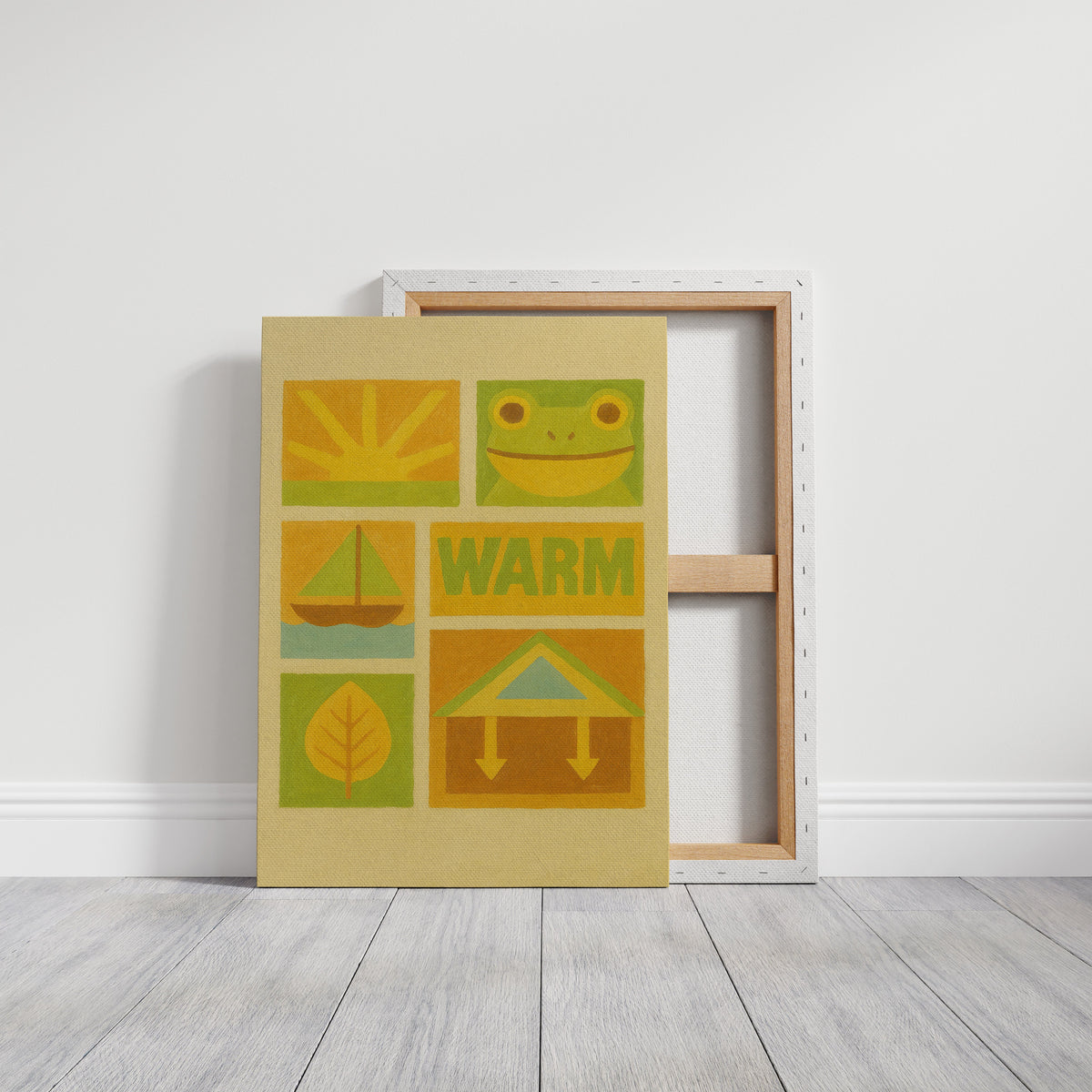 Warm Days with Frog and Sun