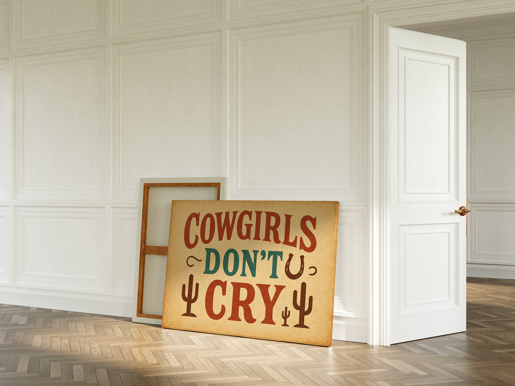 Cowgirls Don’t Cry Western Print