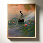 Mystery Cat Among the Lilies