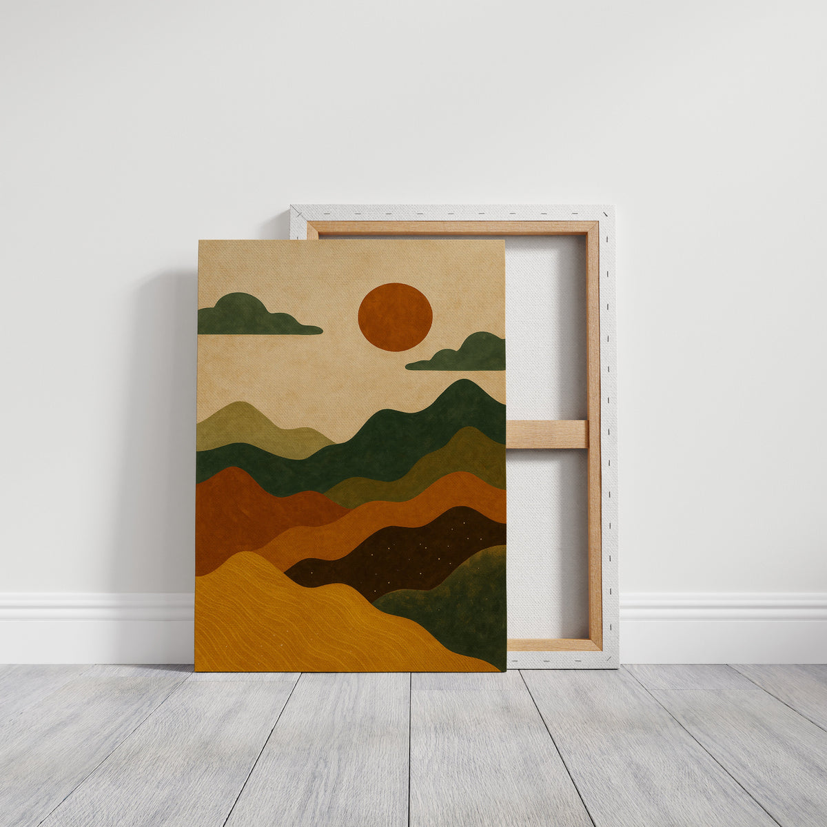 Desert Dunes Under Burnt Sun