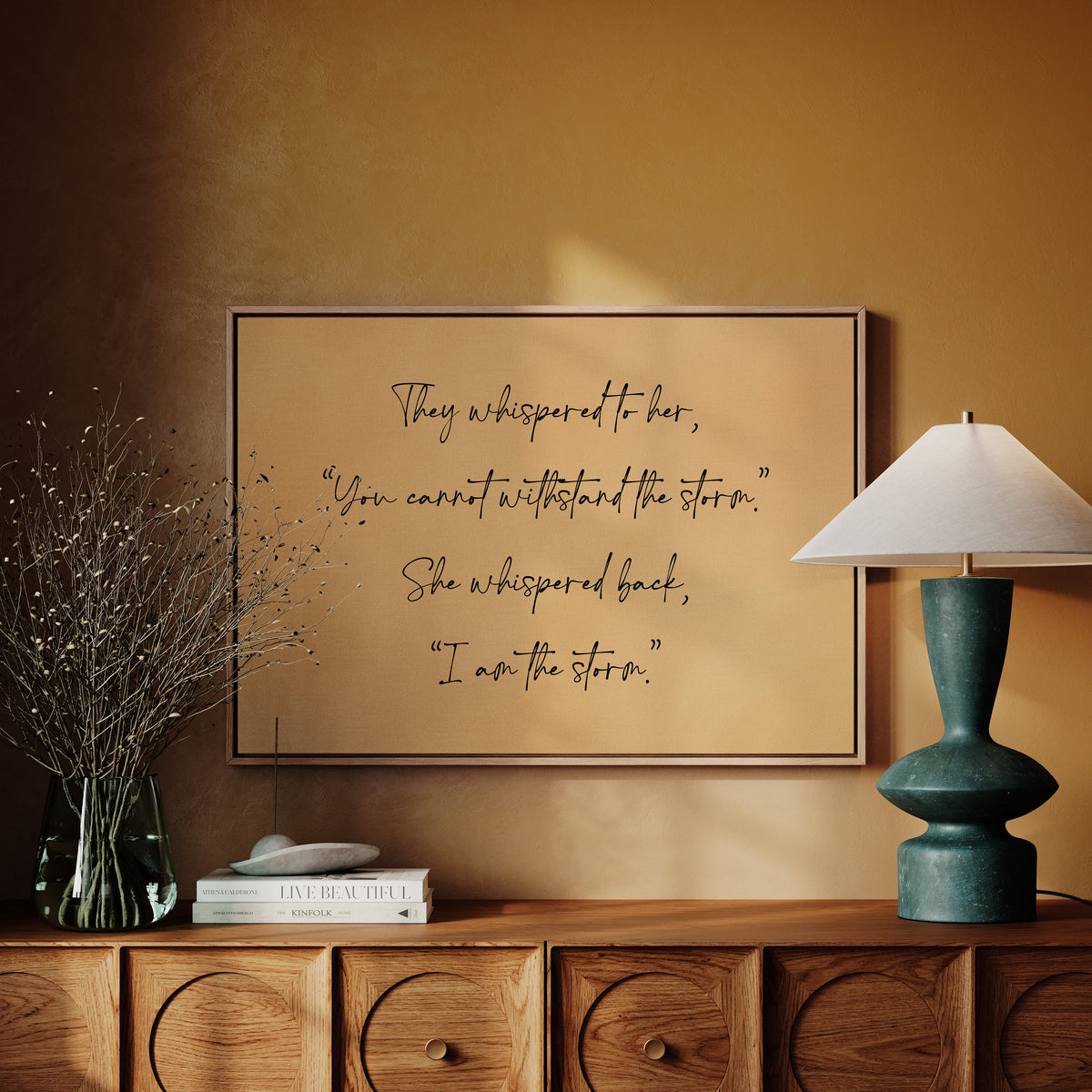 I Am the Storm Quote Art