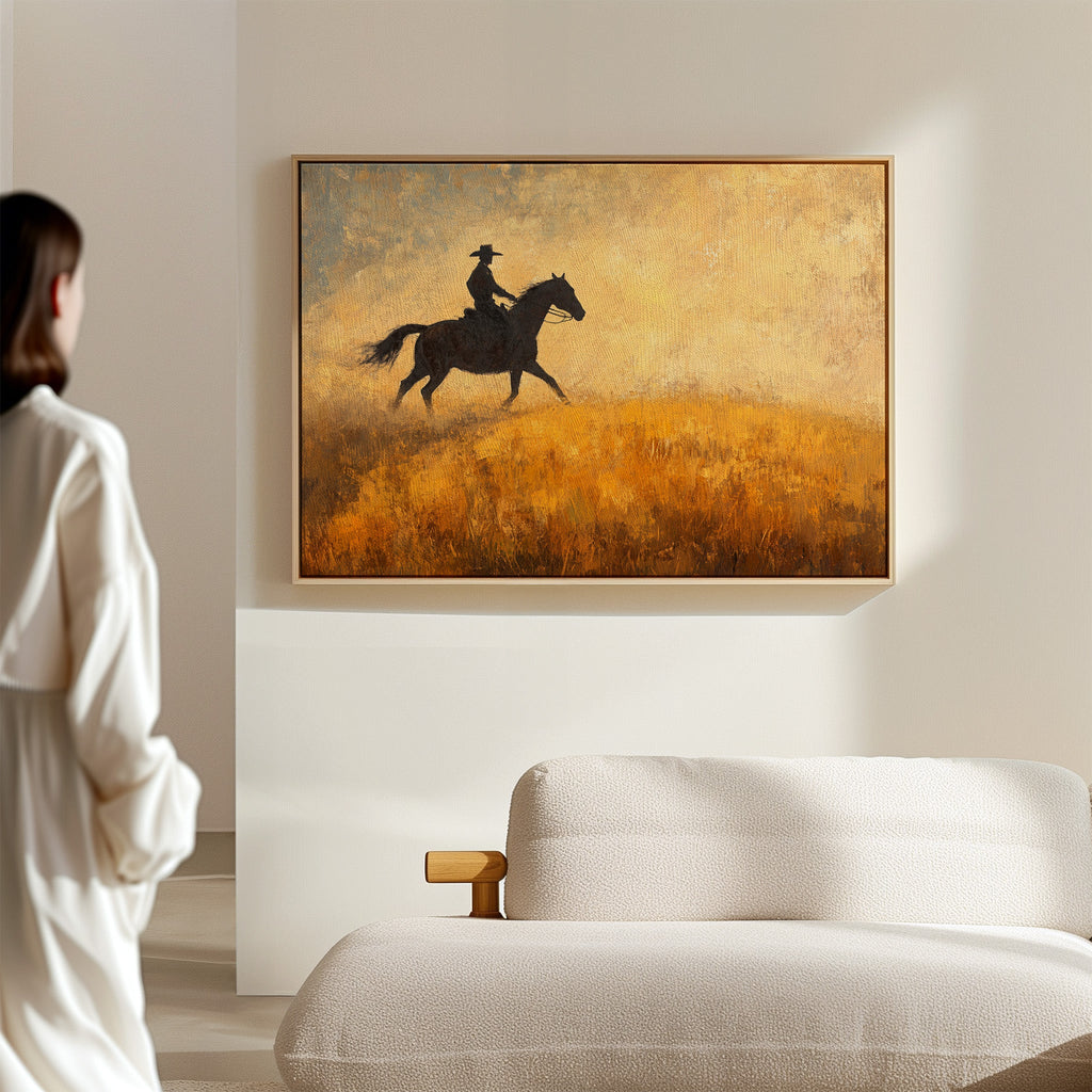 Cowboy in the Golden Haze