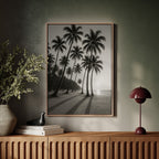 Palm Shadows at Sunrise