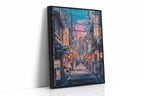 Vibrant Tokyo Street Art Print – Neon Cityscape Aesthetic