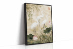 Japanese Egret Wall Art – Elegant Minimalist Nature Print