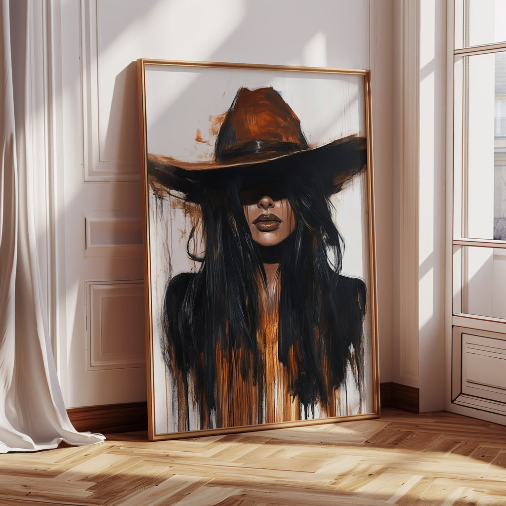 Midnight Dust – Western Cowgirl Wall Art
