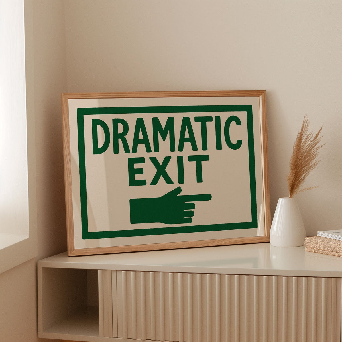 Dramatic Exit (Stage Left)