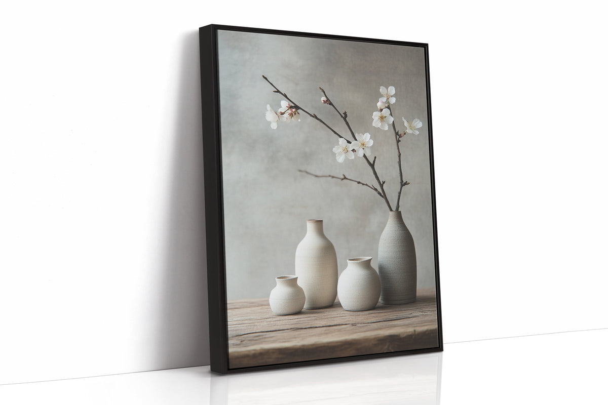 Minimalist Japanese Still Life Print – Zen Aesthetic Home Art