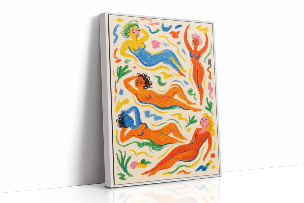 Joyful Nudes in Colorful Flow