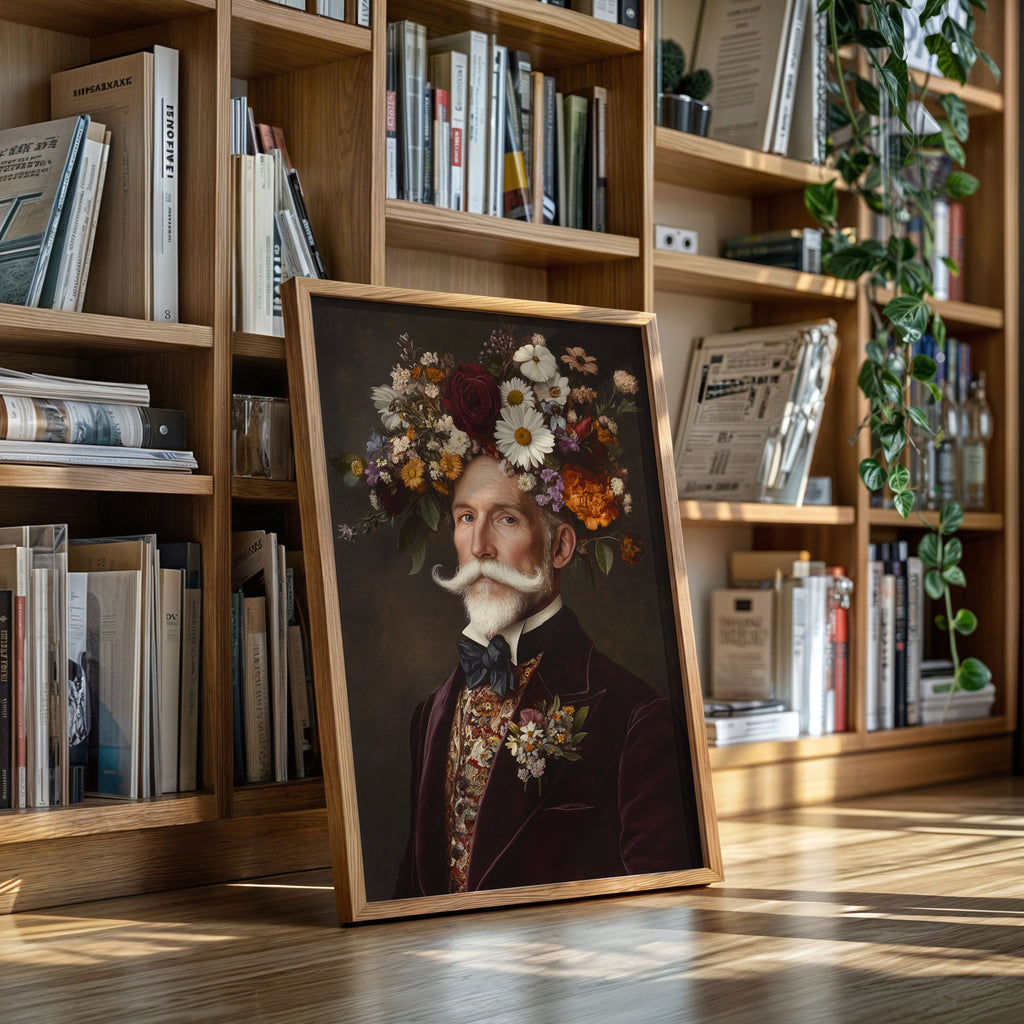 Velvet Gentleman in Wildflower Crown