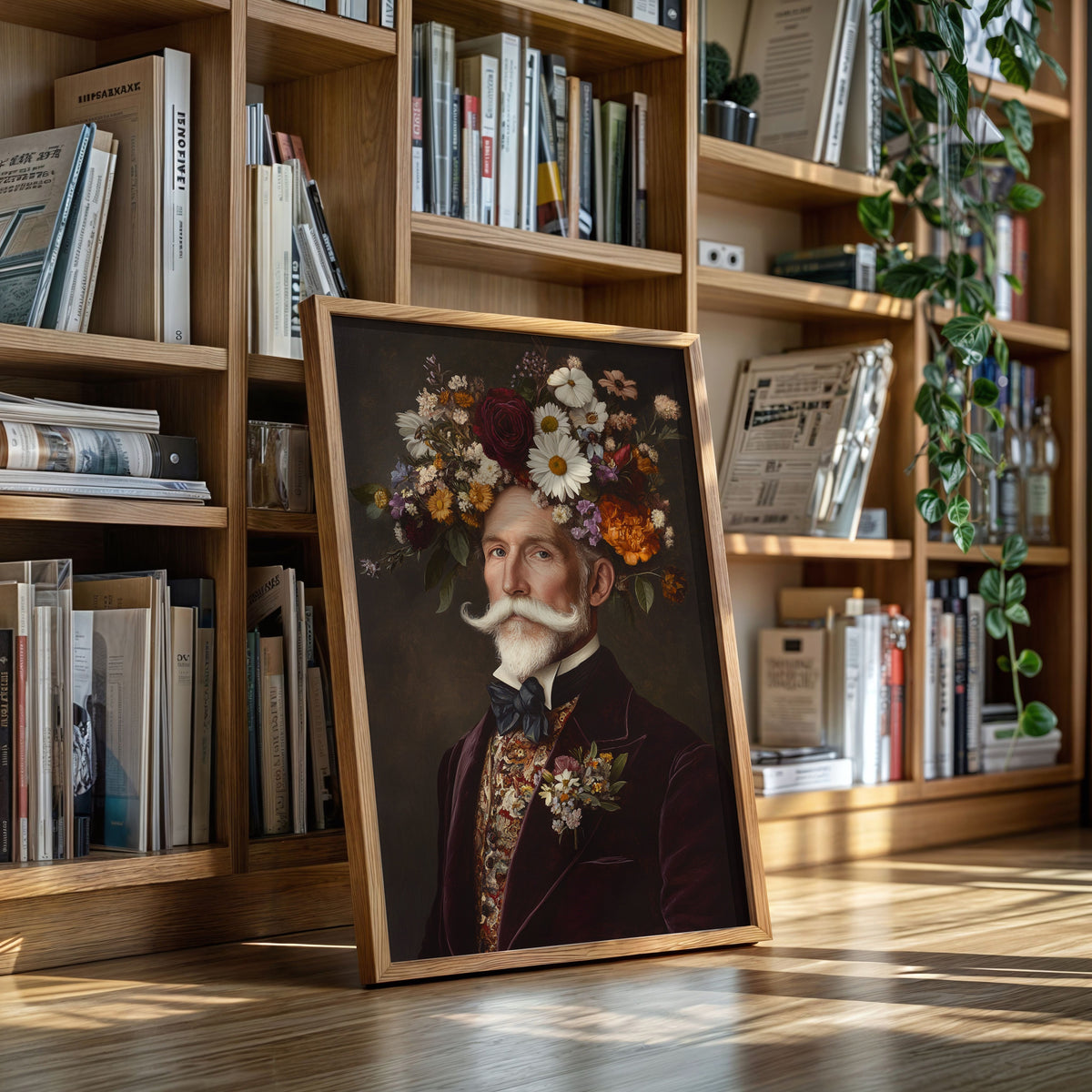 Velvet Gentleman in Wildflower Crown