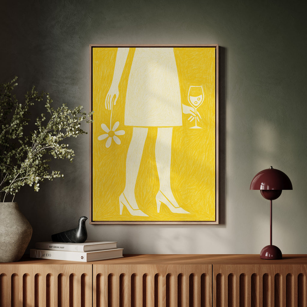 Daisy and Bubbles in Yellow
