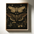 Nocturnal Wings and Wildflower Charms