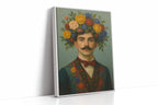 Floral Nobleman in Crimson Bowtie