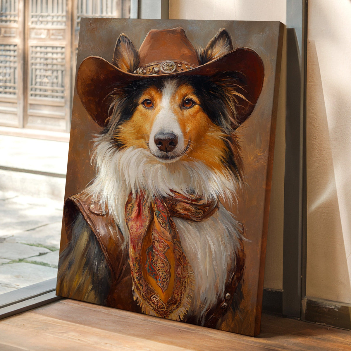 Rough Collie Sunset Wrangler