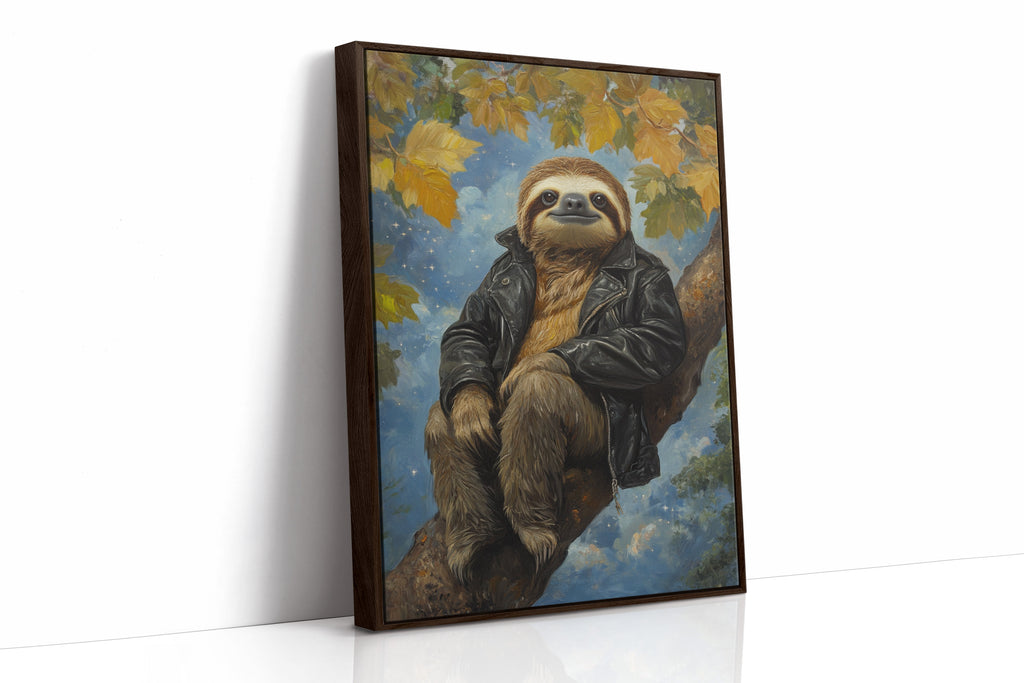 Sloth in a Leather Jacket