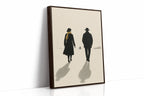 Winter Walk with Yellow Scarf