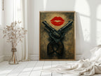 Kiss Kiss Bang Bang Western Print
