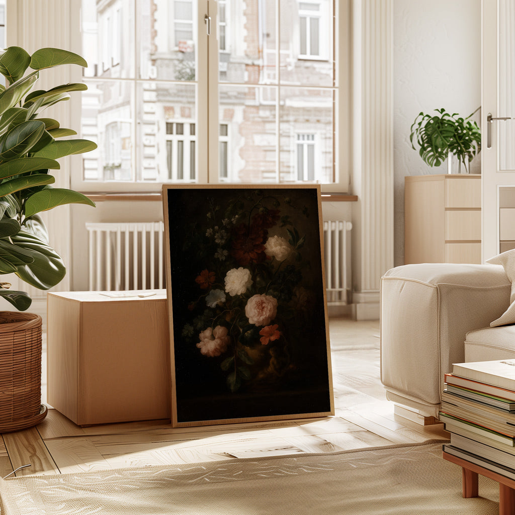 Baroque Vase of Blushing Petals