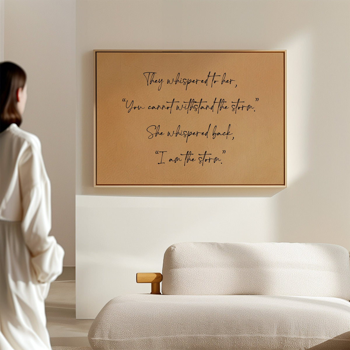 I Am the Storm Quote Art