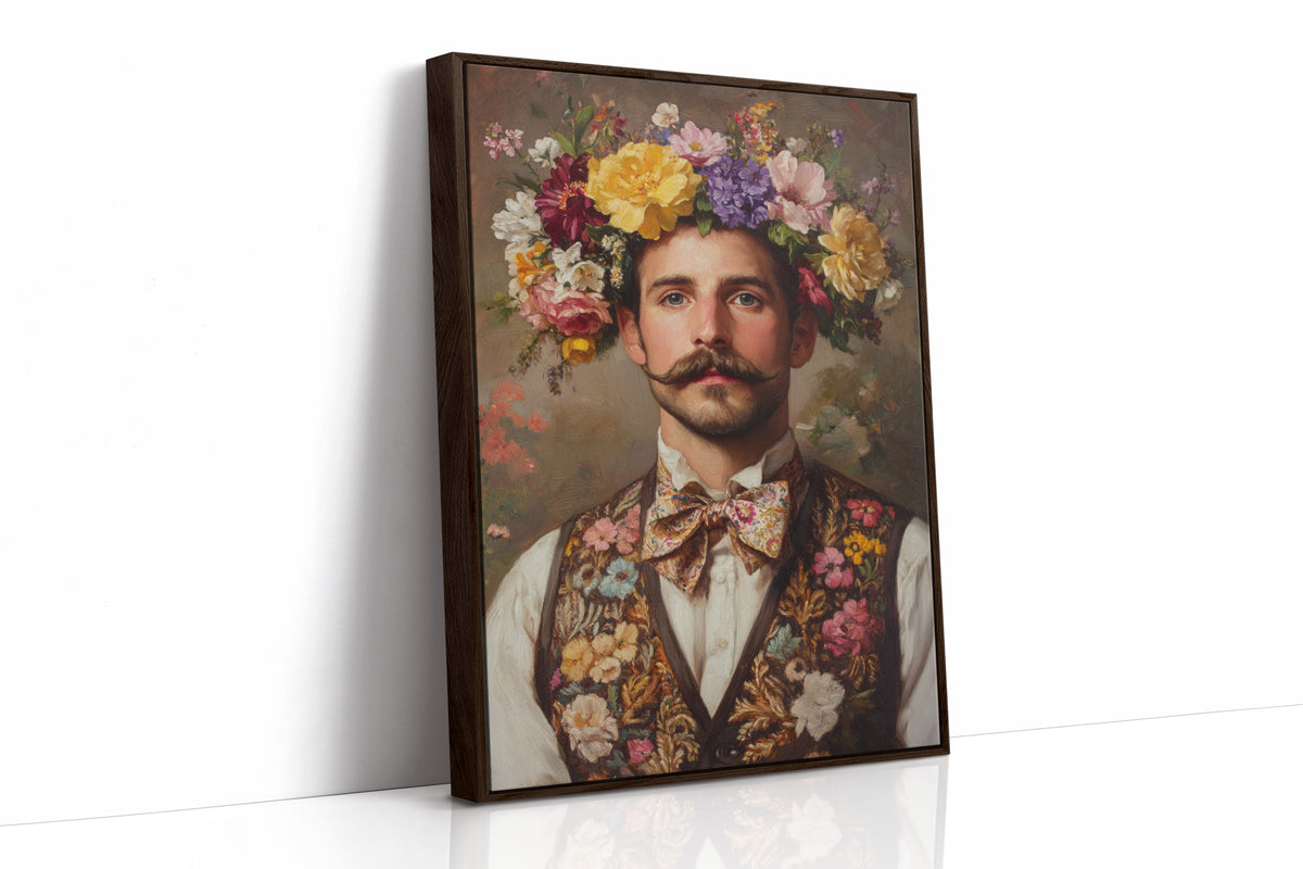 Floral Crown and Velvet Charm