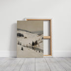 A Cabin Stands Amidst Winter's Embrace