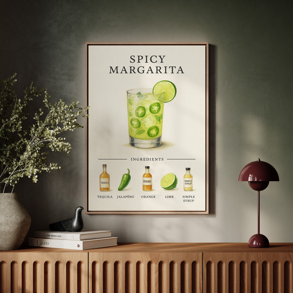 Spicy Margarita Cocktail Recipe Print