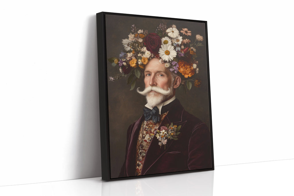 Velvet Gentleman in Wildflower Crown