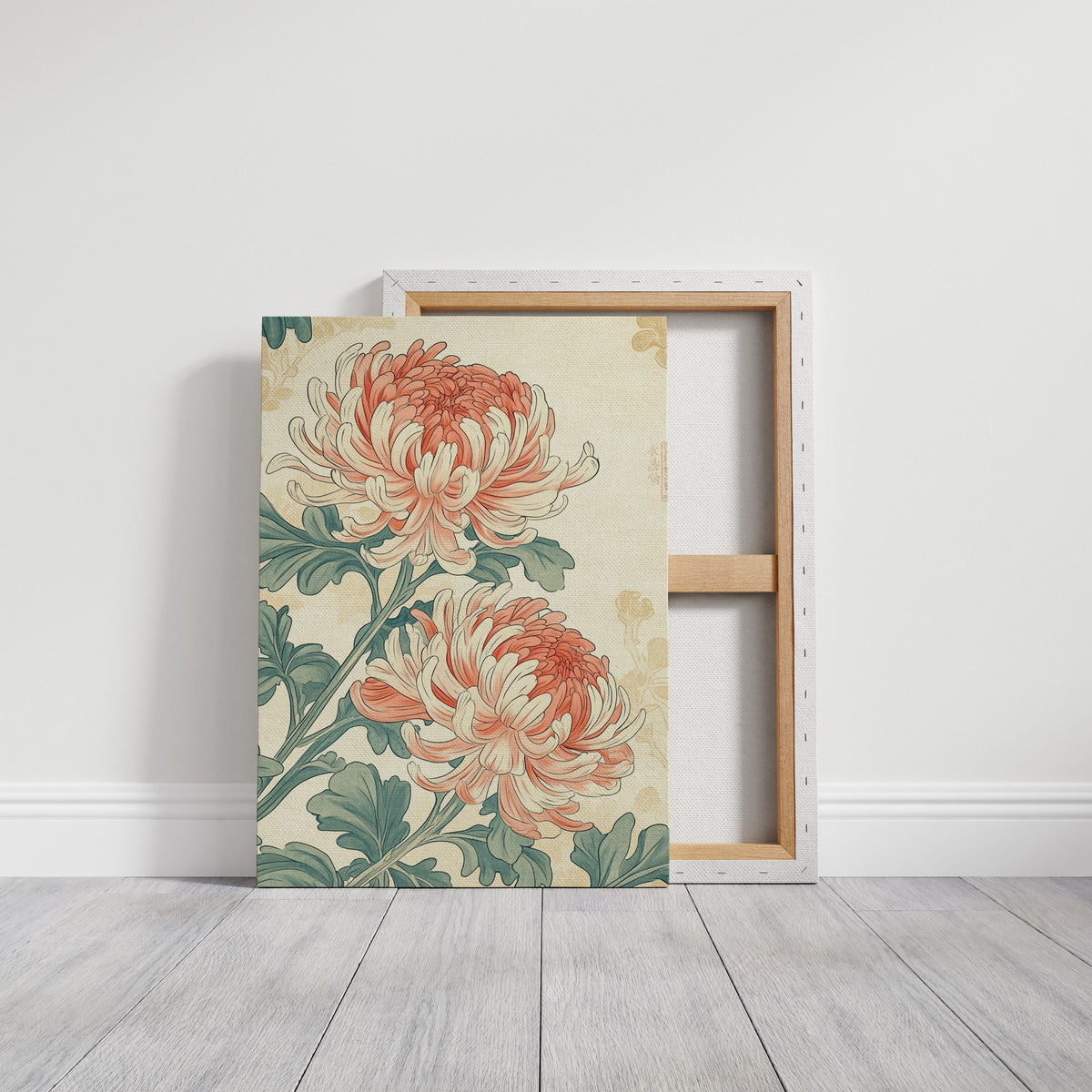 Japanese Chrysanthemum Art Print – Vintage Botanical Floral Wall Decor