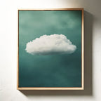 Gentle Cloud over Seafoam Sky