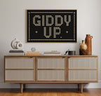 Giddy Up Western Typography
