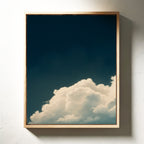 Rising Cloud Beneath Deep Sky