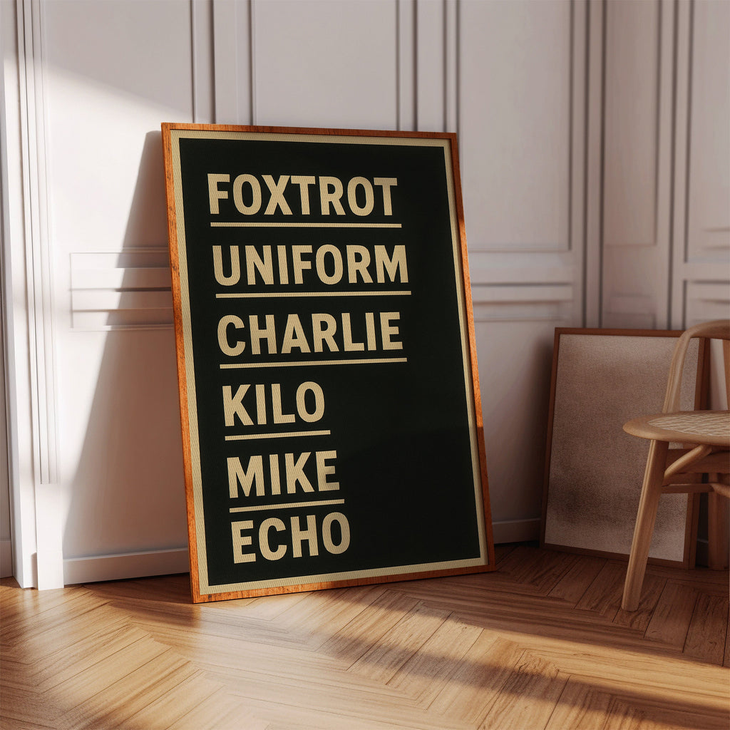 Foxtrot Uniform Charlie Kilo Print