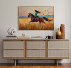 Cowgirl Ride at Sunset Plains