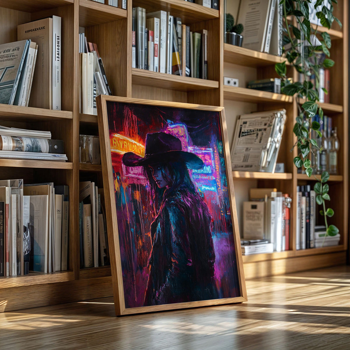 Cowgirl Noir in Neon Lights