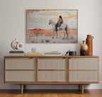 Desert Watcher on White Horse