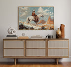 High Desert Scout on Painted Horse