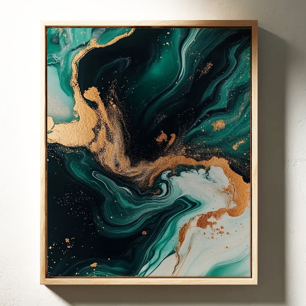 Emerald Flame and Gilded Flow
