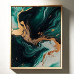 Emerald Flame and Gilded Flow