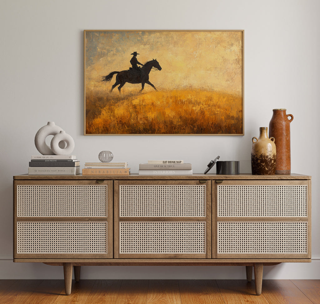 Cowboy in the Golden Haze