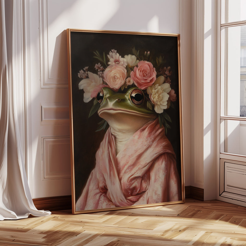 Frog Royalty in Bloom