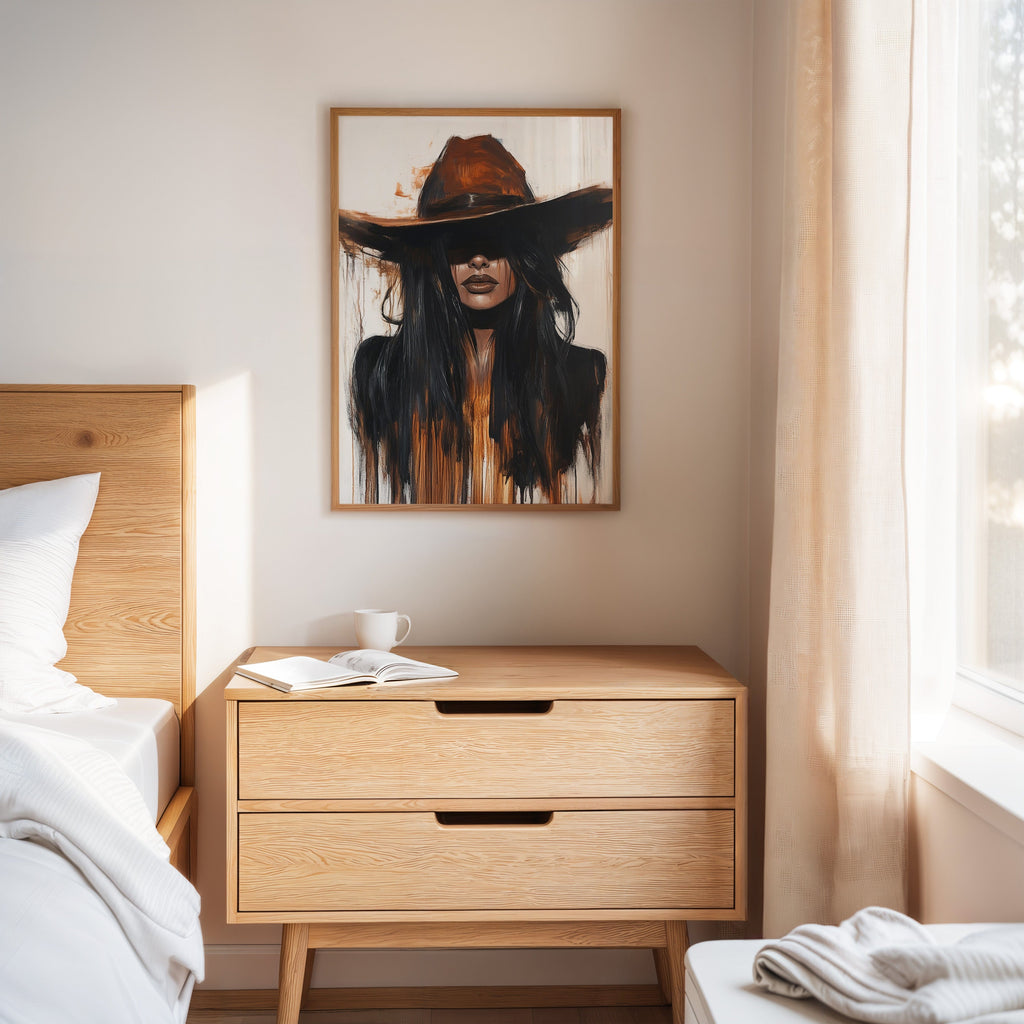 Midnight Dust – Western Cowgirl Wall Art
