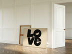 LOVE Modern Block Typography Print