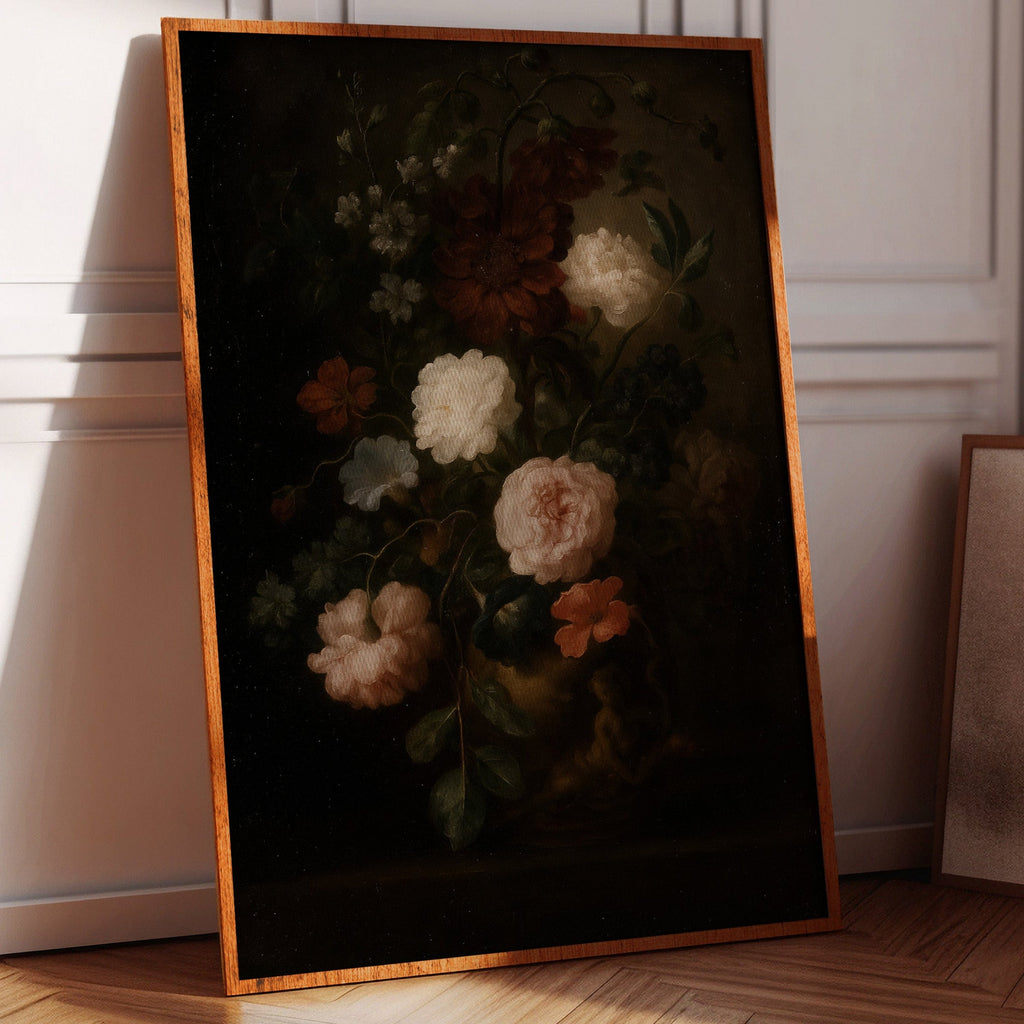 Baroque Vase of Blushing Petals