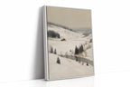 A Cabin Stands Amidst Winter's Embrace
